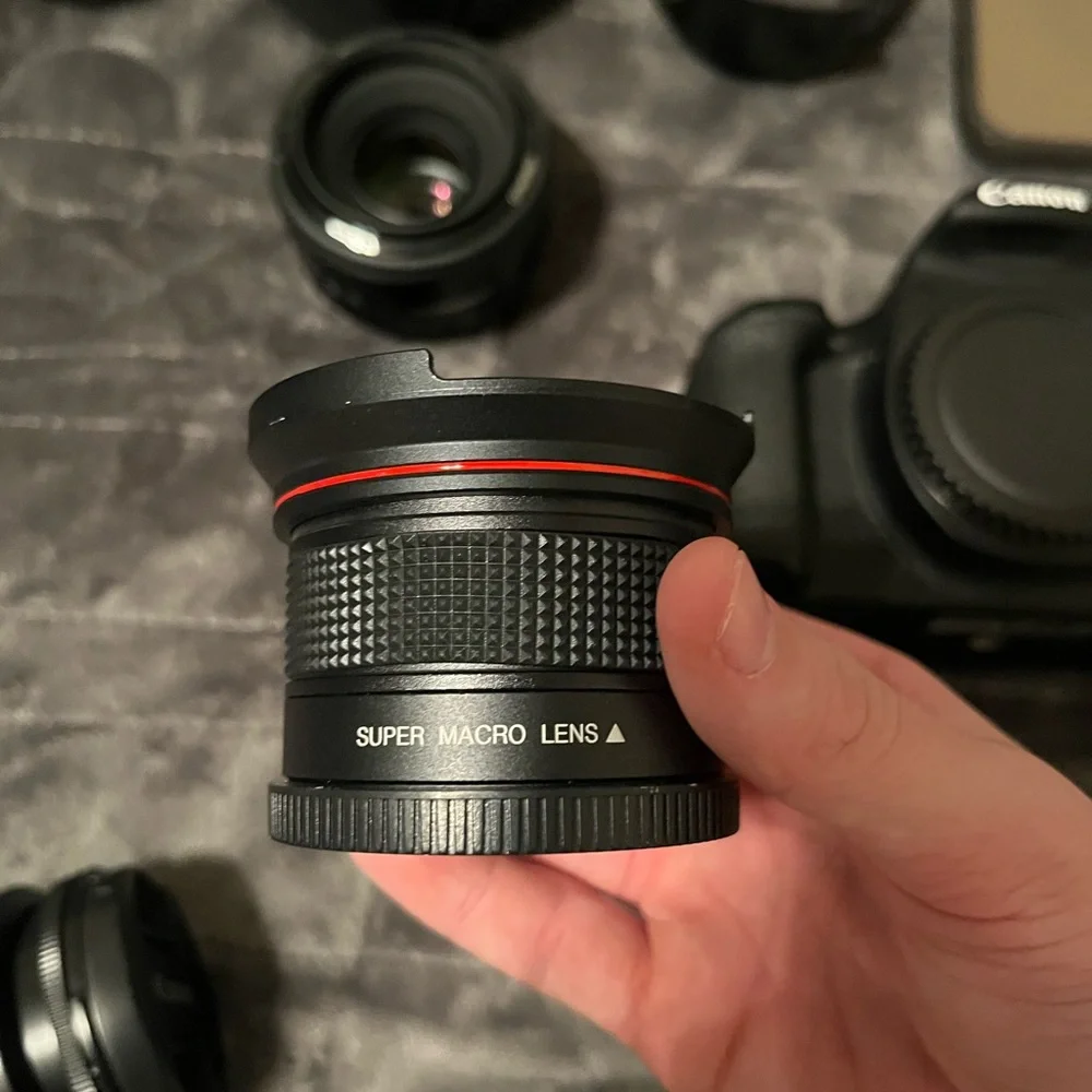 Canon EOS Rebel T5 camera with lenses